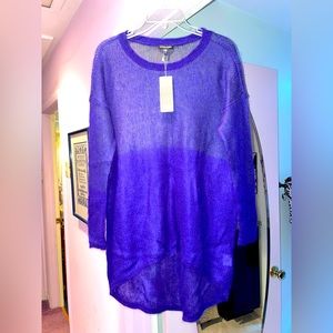 NWT!! Eileen Fisher Size M Mohair Indigo Sweater💙💜